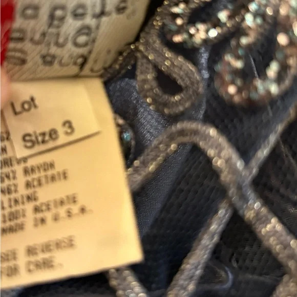 ▪️sold on depop▪️ 90s blue silver formal maxi dress floral y2k prom long dress - Picture 15 of 15